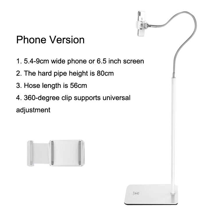 SSKY L6 Bedside Sofa Live Landing Phone Tablet Computer Bracket, Style: Phone Version (White) SSKY L6 Bedside Sofa Live Landing Phone Tablet Computer Bracket, Style: Phone Version (White)