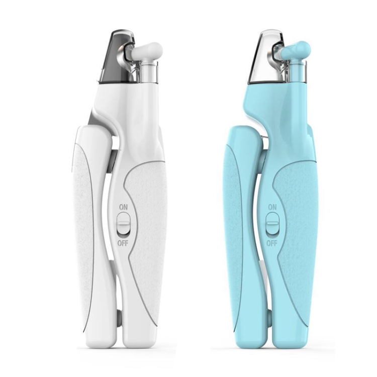 Pet LED Light Nail Tie Anti-Bloodline Nail Trimmer in White-The safe, precise, and stress-free grooming tool for cats and dogs