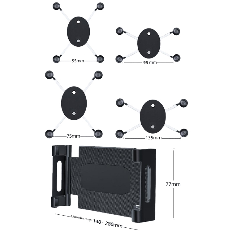 Curved Adhesive Car Instrument Table Bracket Car Mobile Phone Bracket Plastic Clamp Arm Style: Tablet Clip Curved Adhesive Car Instrument Table Bracket Car Mobile Phone Bracket Plastic Clamp Arm Style: Tablet Clip