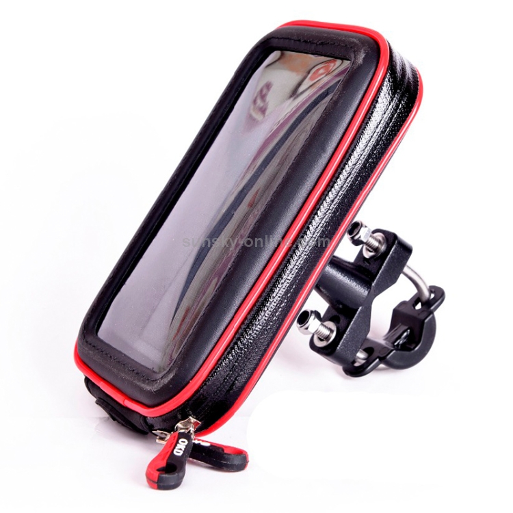Support étanche pour téléphone portable pour moto / vélo, XL, noir