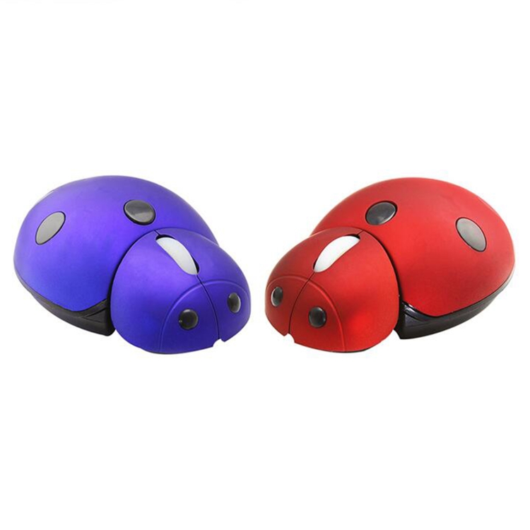 CM0184 3000 DPI 3-Keys Mini Ladybug 2.4G Ratón inalámbrico Ratón inalámbrico personalizado (azul) - B1