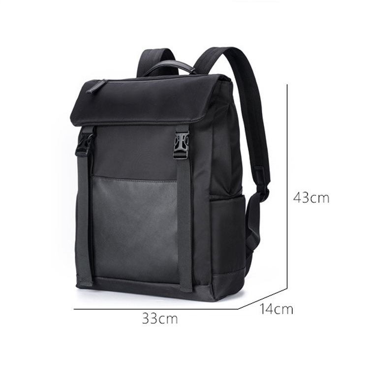 Weixier 5167 Casual Student Bag Bolsa de computadora Hombres Mochila Bolsa de viaje (Negro) - B2