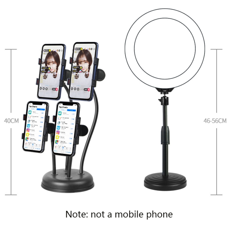 Led Support Camera LX-03 Phone Selfie Beauty Live Support LED Fill Light Desktop Multi ...