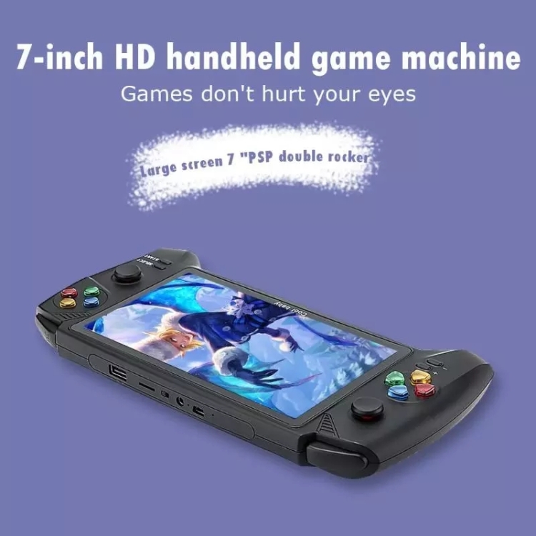 Compra online de X7 plus 5 1 Polegada versão dupla console de jogos  portátil tela de alta definição portátil áudio e vídeo player 10000 + jogo