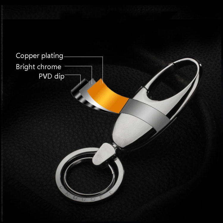 HONEST Metal Spring Clip Keychain Porte-clés de voiture Boucle de  suspension à la taille (doré)