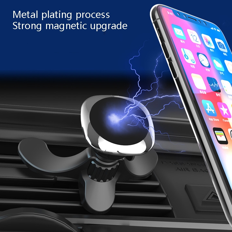 A-008 Magnet Car Mobile Phone Bracket Car Air Outlet Universal Mobile Phone Bracket, Colour: Black Magic Scene A-008 Magnet Car Mobile Phone Bracket Car Air Outlet Universal Mobile Phone Bracket, Colour: Black Magic Scene