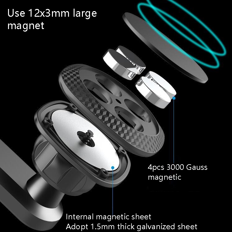 A-010 Car Mobile Phone Bracket Outlet Magnet Universal Extended Bracket, Colour: Black Magic Scene A-010 Car Mobile Phone Bracket Outlet Magnet Universal Extended Bracket, Colour: Black Magic Scene