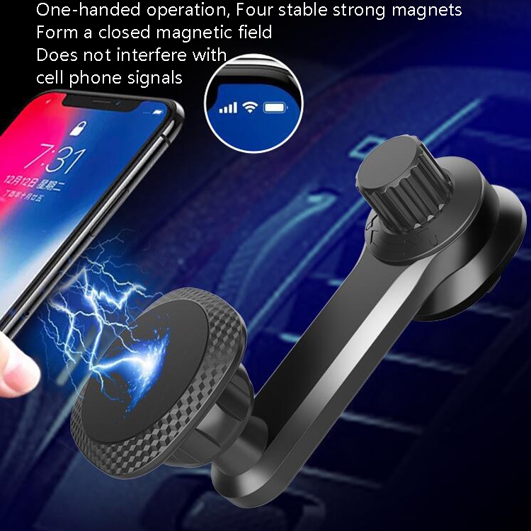 A-010 Car Mobile Phone Bracket Outlet Magnet Universal Extended Bracket, Colour: Black Magic Scene A-010 Car Mobile Phone Bracket Outlet Magnet Universal Extended Bracket, Colour: Black Magic Scene