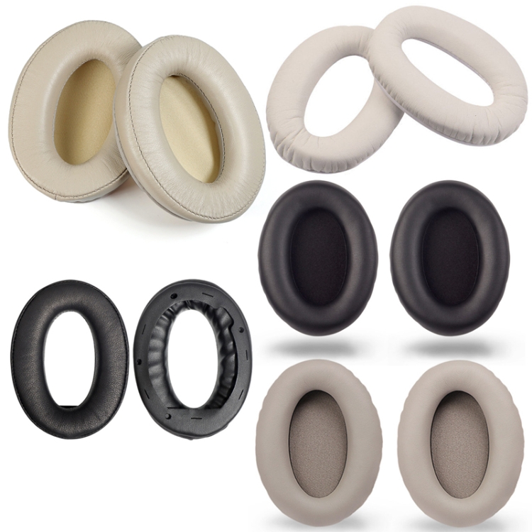 2 PCS Headset Comfortable Sponge Cover For Sony WH-1000xm2/xm3/xm4, Colour: (1000X / 1000XM2)Beige Protein With Card Buckle 2 PCS Headset Comfortable Sponge Cover For Sony WH-1000xm2/xm3/xm4, Colour: (1000X / 1000XM2)Beige Protein With Card Buckle