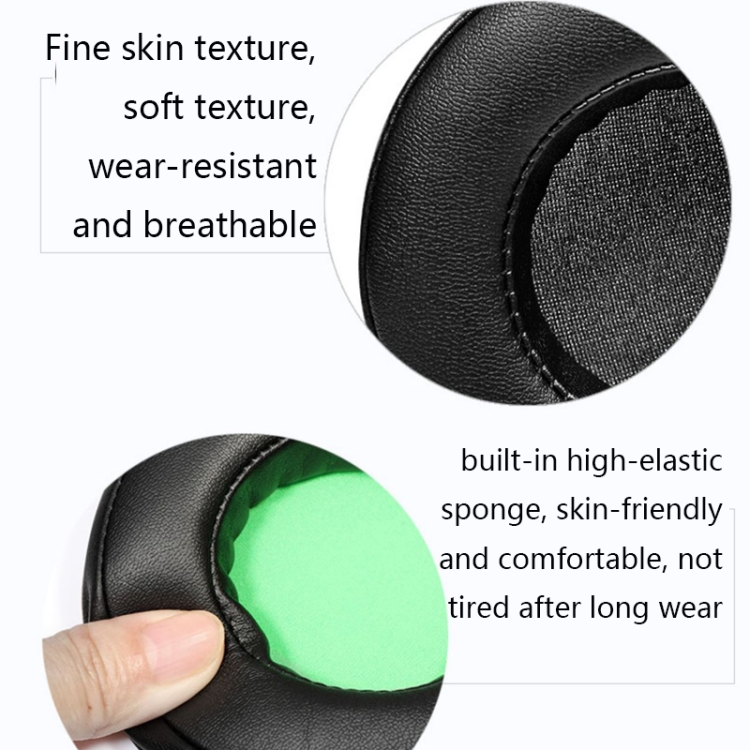 2 PCS Headset Sponge Case For Razer BlackShark V2/V2X/V2SE, Colour: Round(Black Green Net) 2 PCS Headset Sponge Case For Razer BlackShark V2/V2X/V2SE, Colour: Round(Black Green Net)