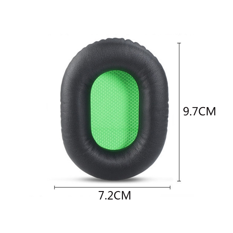 2 PCS Headset Sponge Cover For Razer V2, Colour: Black Skin Green Net 2 PCS Headset Sponge Cover For Razer V2, Colour: Black Skin Green Net