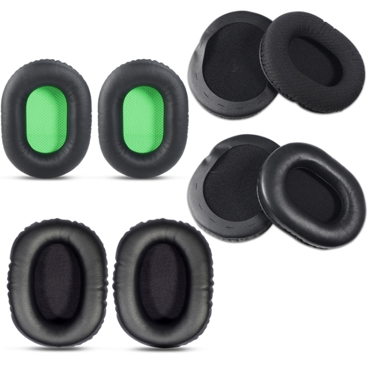 2 PCS Headset Sponge Cover For Razer V2, Colour: Black Skin Green Net 2 PCS Headset Sponge Cover For Razer V2, Colour: Black Skin Green Net