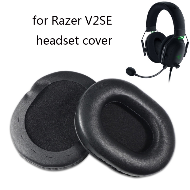 2 PCS Headset Sponge Cover For Razer V2, Colour: Black Lambskin 2 PCS Headset Sponge Cover For Razer V2, Colour: Black Lambskin
