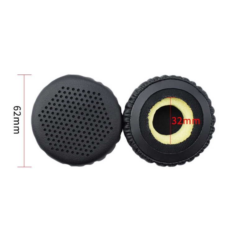 2 PCS Headphones Leather Earmuffs For Edifier W570BT / W670BT(Black) 2 PCS Headphones Leather Earmuffs For Edifier W570BT / W670BT(Black)