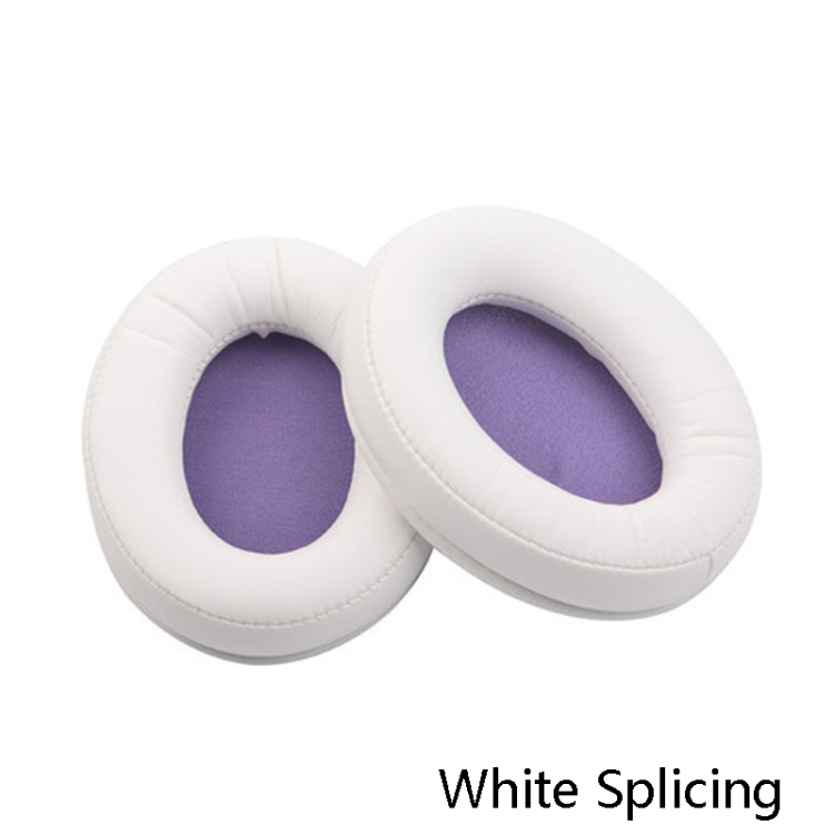 2 PCS Headset Sponge Cover Ear Pad Leather Case For Kingston Cloud Silver II, Colour: White Splicing 2 PCS Headset Sponge Cover Ear Pad Leather Case For Kingston Cloud Silver II, Colour: White Splicing