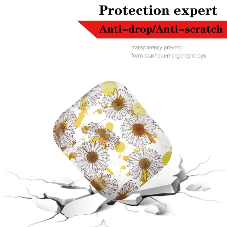2 PCS 003 Small Daisy PC Hard Shell Water Stickers Protective Cover For AirPods 1/2(1) 2 PCS 003 Small Daisy PC Hard Shell Water Stickers Protective Cover For AirPods 1/2(1)