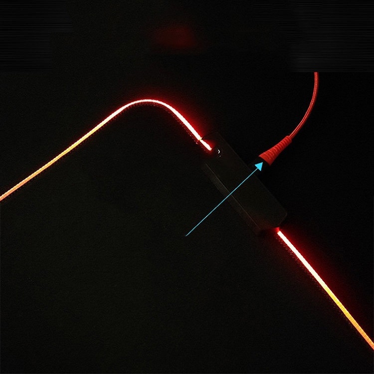 250x350x3mm F-01 Transferencia térmica de goma RGB Luminoso Luminoso Luminoso Mouse Pad (Vast Vast Starry Sky) - B1