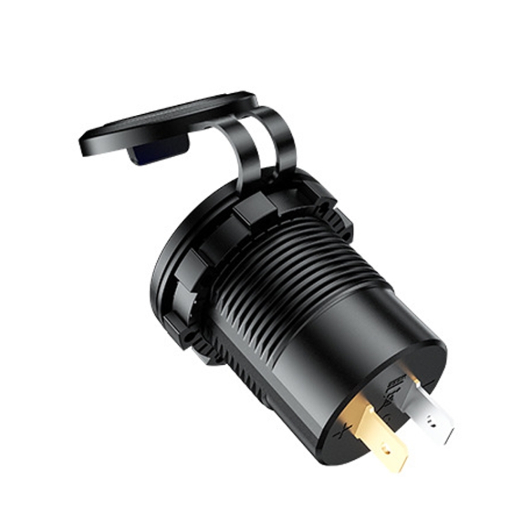 Car Motorcycle Ship Modified USB Charger Waterproof PD + QC3.0 Fast Charge, Model: Green Light With 60cm Line Car Motorcycle Ship Modified USB Charger Waterproof PD + QC3.0 Fast Charge, Model: Green Light With 60cm Line