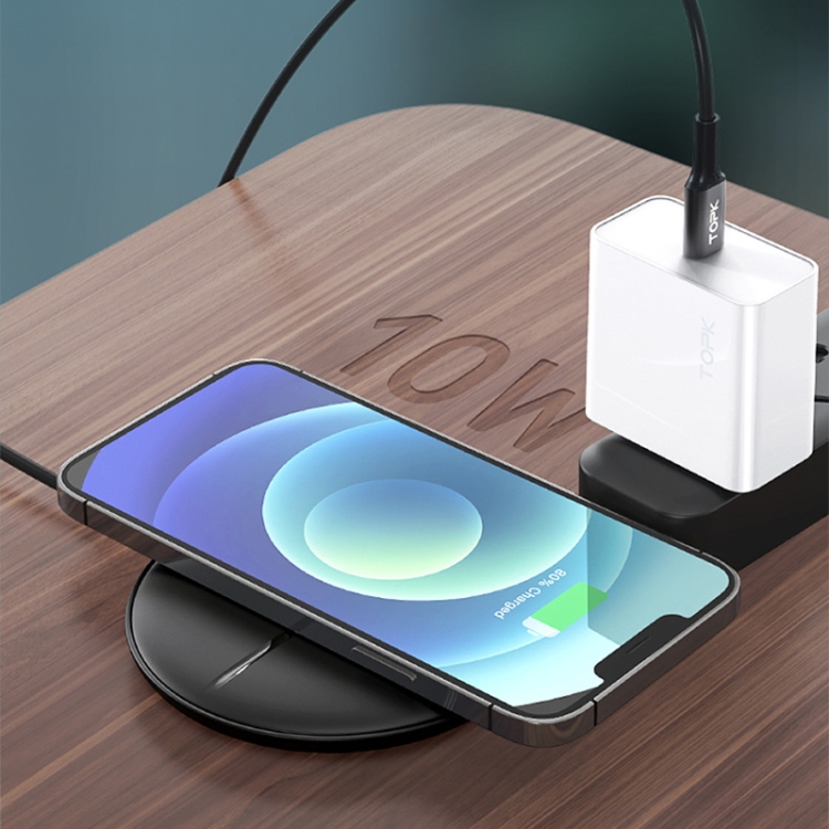 TOPK B09W 10W Max Output Fast Wireless Charger(Black) TOPK B09W 10W Max Output Fast Wireless Charger(Black)