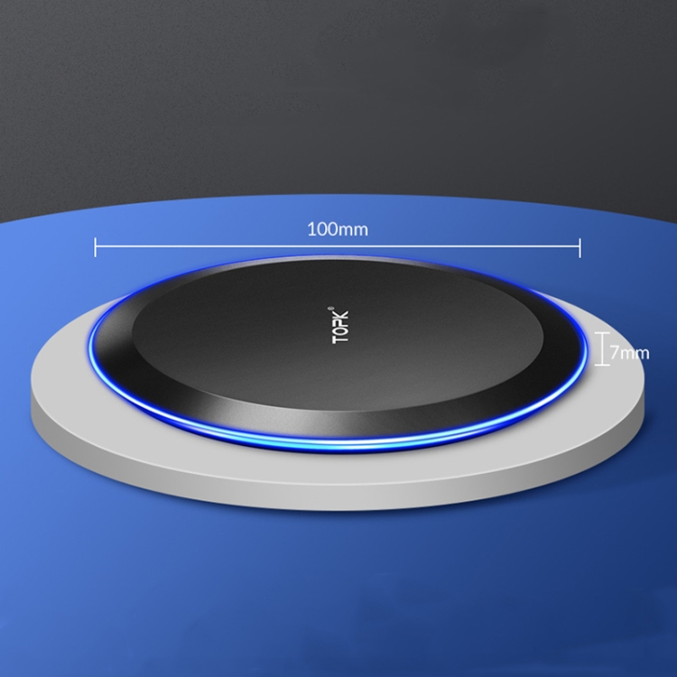 TOPK B46W 10W Max Fast Wireless Charger, Colour: Black + 1m Cable TOPK B46W 10W Max Fast Wireless Charger, Colour: Black + 1m Cable