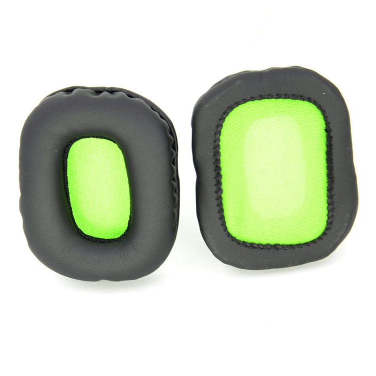 2 PCS Headset Sponge Cover For Mad Catz Tritton Kunai(Black Green) 2 PCS Headset Sponge Cover For Mad Catz Tritton Kunai(Black Green)