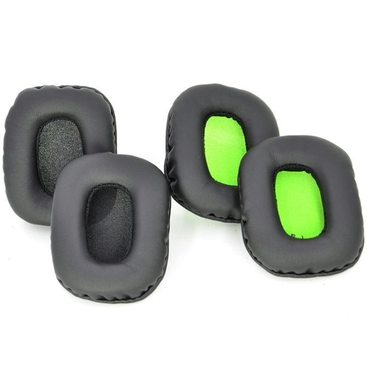 2 PCS Headset Sponge Cover For Mad Catz Tritton Kunai(Black Green) 2 PCS Headset Sponge Cover For Mad Catz Tritton Kunai(Black Green)