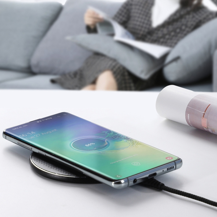 TOPK B01W 10W / 7.5W / 5W Grid Mobile Phone Wireless Charger, Colour: Black + 1m Cable TOPK B01W 10W / 7.5W / 5W Grid Mobile Phone Wireless Charger, Colour: Black + 1m Cable