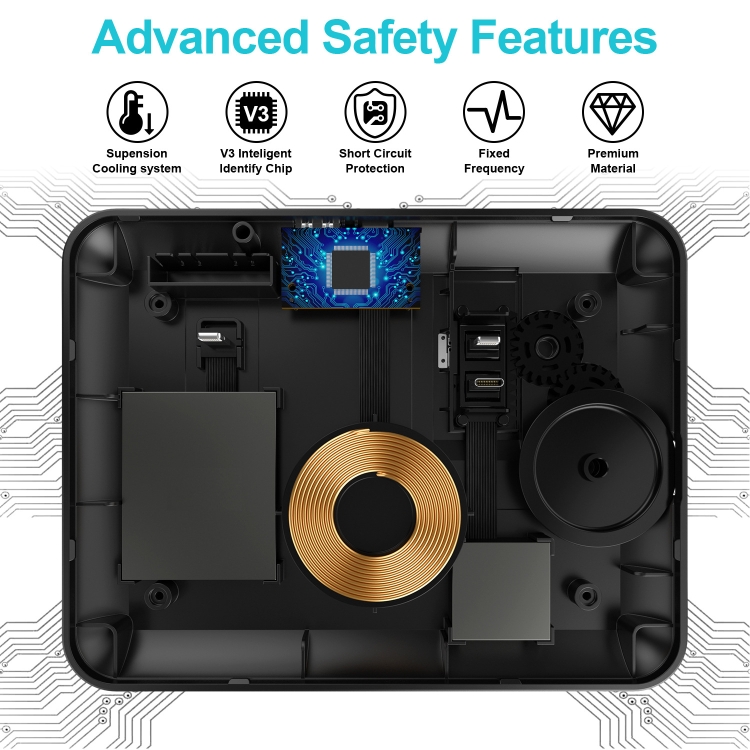 HQ-UD17 4 in 1 Wireless Charger Phone Holder Charging Base for Smart Phones, iWatch, AirPods (White) HQ-UD17 4 in 1 Wireless Charger Phone Holder Charging Base for Smart Phones, iWatch, AirPods (White)