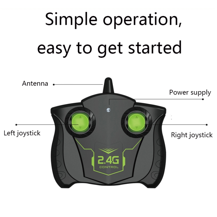 SY029 Children Sidewalk Dump Truck Double-Sided Flip Drift Remote Control Toy Stunt Car(Black Orange) - B2