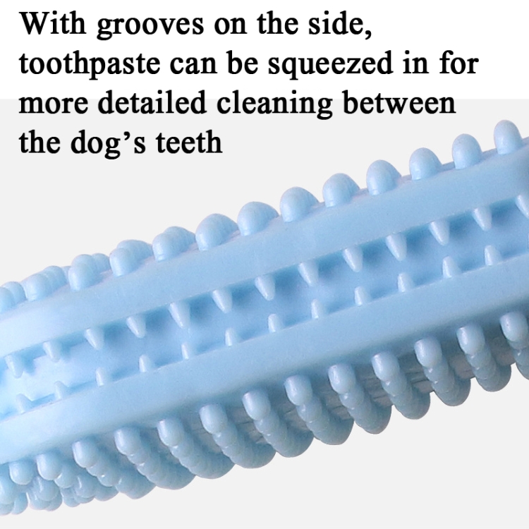 2 PCS TPR Dog Toy Molar Stick Murdo resistente a la mordida Dientes de la limpieza Perro Masticar juguete interactivo anti-aburrido (rosa) - B3