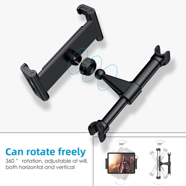 Car Seat Telescopic Bracket Car Rear Pillow Mobile Phone Bracket, Colour: 04 Black Car Seat Telescopic Bracket Car Rear Pillow Mobile Phone Bracket, Colour: 04 Black
