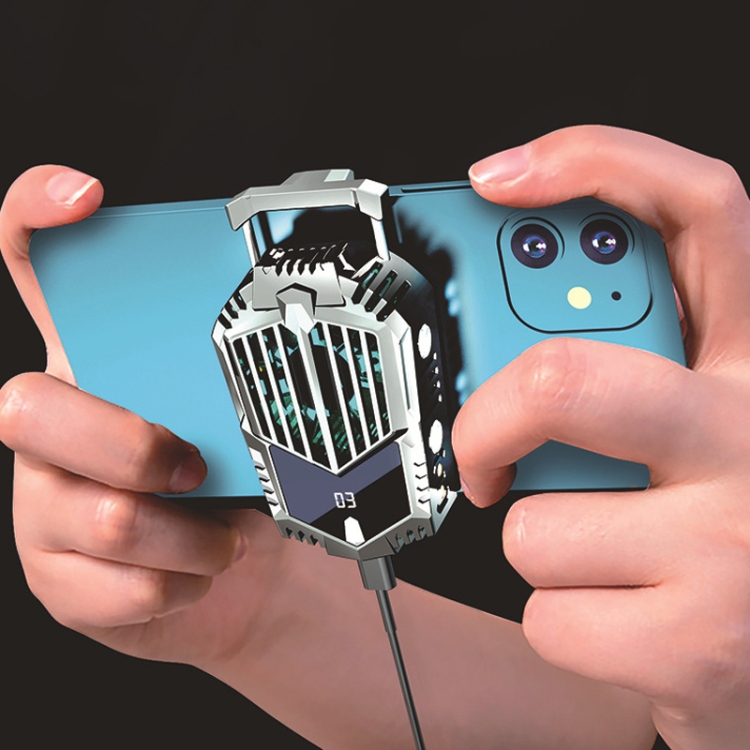 X3A Intelligent Digital Display Temperature Control Magnetic Dual Battery Mobile Phone Radiator Game Cooling Handle With RGB Breathing Light, Battery Capacity: 500mAh x 2 X3A Intelligent Digital Display Temperature Control Magnetic Dual Battery Mobile Phone Radiator Game Cooling Handle With RGB Breathing Light, Battery Capacity: 500mAh x 2