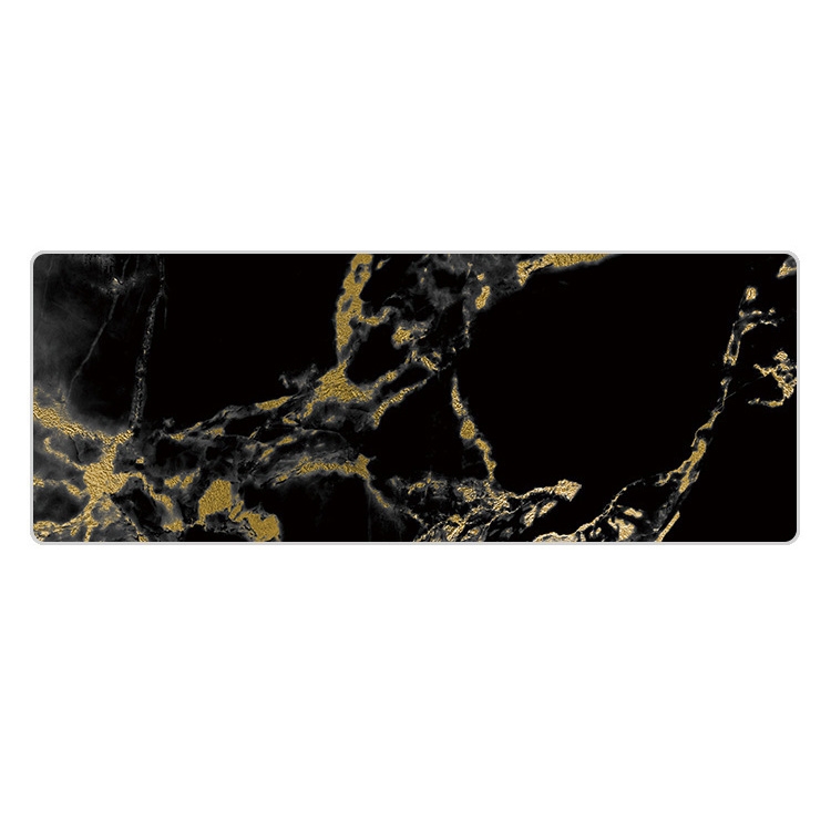 Almohadilla de ratón de goma resistente al desgaste de 300x800x3mm (mármol de oro negro) - 1