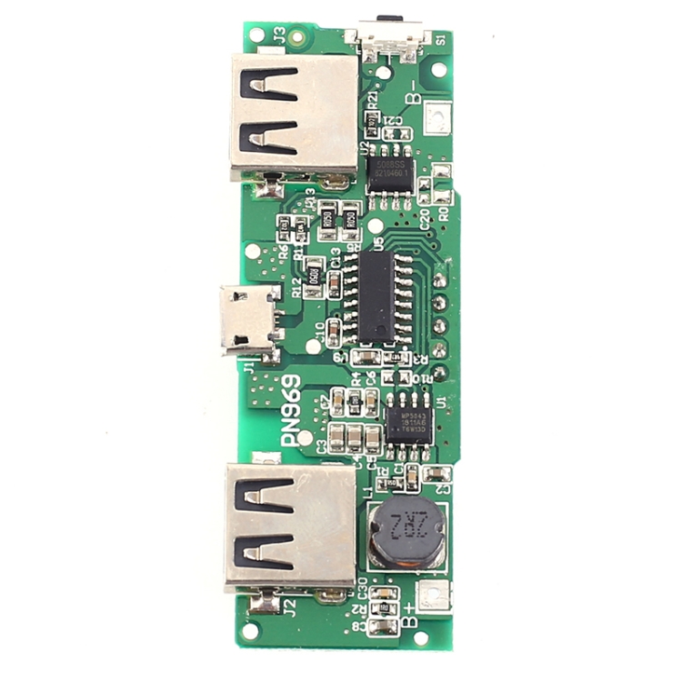 5v Charger Output Module 5V 2A Charging Port Boost Module Dual USB Output Digital Display ...