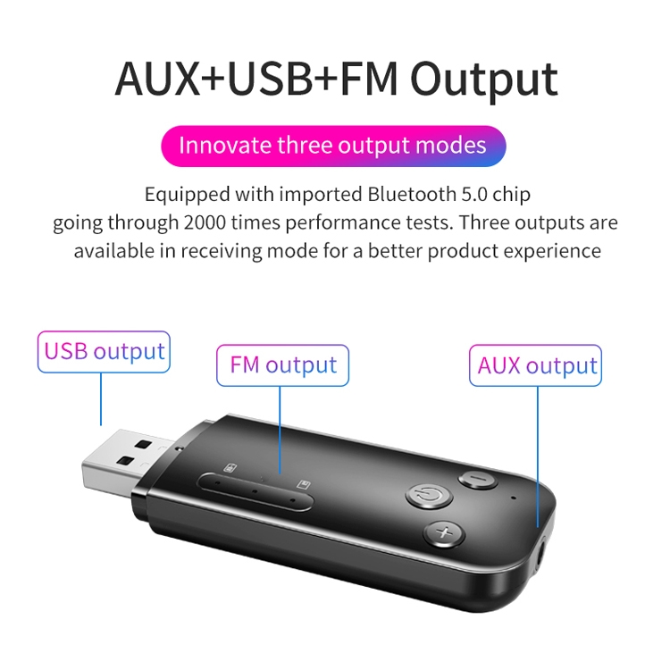 D90 USB Dual Output Bluetooth 5.0 Adapter Audio Receiver & Transmitter, Built-in Lithium Battery(Black) D90 USB Dual Output Bluetooth 5.0 Adapter Audio Receiver & Transmitter, Built-in Lithium Battery(Black)