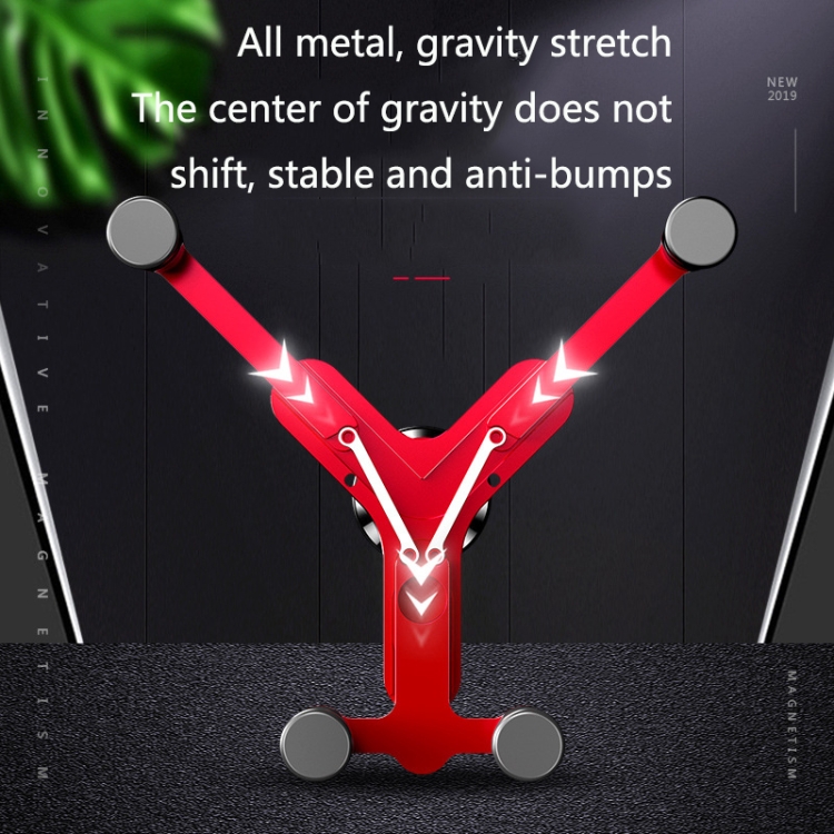 OATSBASF Car Air Outlet Gravity Mobile Phone Holder Snap-On Metal Bracket(Silver) OATSBASF Car Air Outlet Gravity Mobile Phone Holder Snap-On Metal Bracket(Silver)