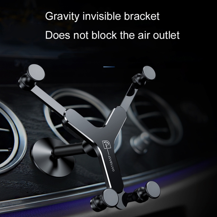 Oatsbasf Y01 Vehicle-Mounted Gravity-Adhesive Metal Mobile Phone Holder(Black) Oatsbasf Y01 Vehicle-Mounted Gravity-Adhesive Metal Mobile Phone Holder(Black)