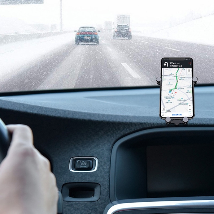 Oatsbasf Y01 Vehicle-Mounted Gravity-Adhesive Metal Mobile Phone Holder(Black) Oatsbasf Y01 Vehicle-Mounted Gravity-Adhesive Metal Mobile Phone Holder(Black)