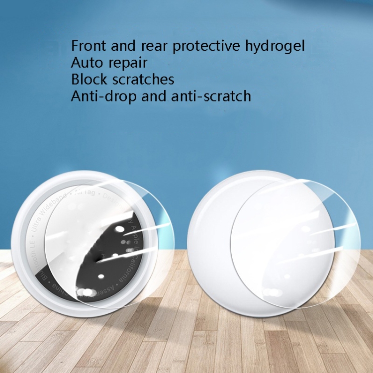 50 Pairs Frosted Front + Back Hydrocoagulant Film Protective Film For AirTag 50 Pairs Frosted Front + Back Hydrocoagulant Film Protective Film For AirTag