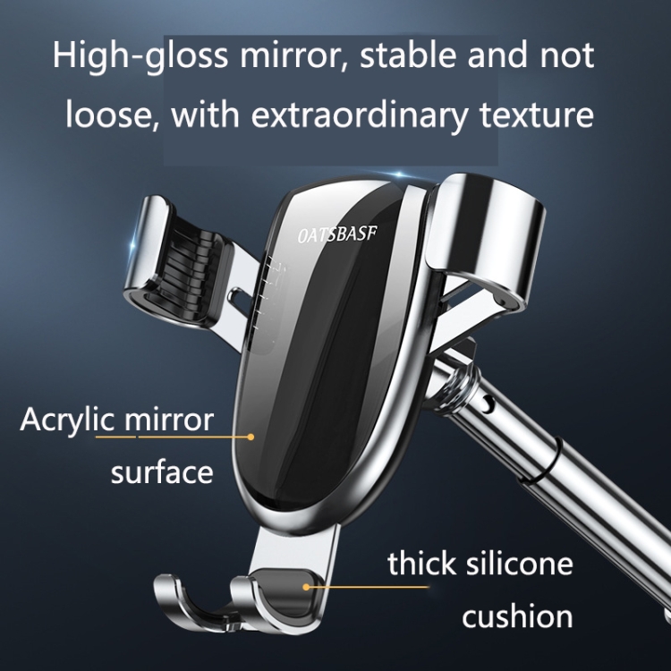OATSBASF 03513 Phone Car Magnetic Telescopic Bracket Suction Cup Type Navigation Mobile Phone Bracket(Graphite Black) OATSBASF 03513 Phone Car Magnetic Telescopic Bracket Suction Cup Type Navigation Mobile Phone Bracket(Graphite Black)