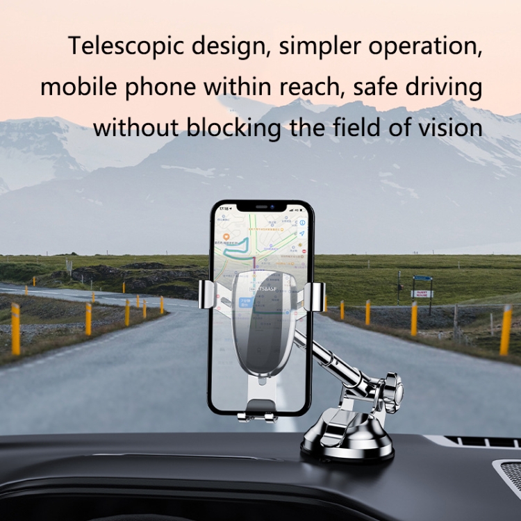 OATSBASF 03513 Phone Car Magnetic Telescopic Bracket Suction Cup Type Navigation Mobile Phone Bracket(Graphite Black) OATSBASF 03513 Phone Car Magnetic Telescopic Bracket Suction Cup Type Navigation Mobile Phone Bracket(Graphite Black)