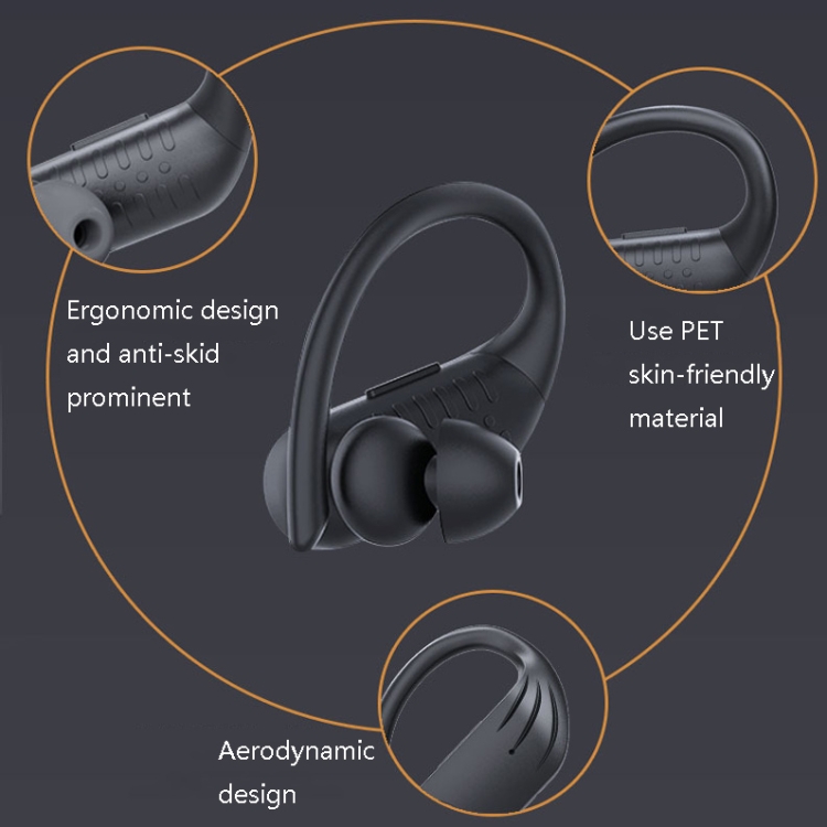 B1 TWS Ear-mounted Bluetooth 5.0 Headset Sports Sweat-Proof Wireless Headphones, Style: Single+Charge Base B1 TWS Ear-mounted Bluetooth 5.0 Headset Sports Sweat-Proof Wireless Headphones, Style: Single+Charge Base