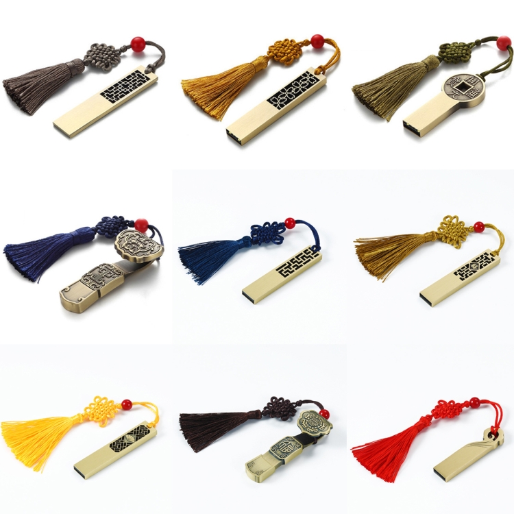 JM03 Metal Classical Style U-Disk Window Grilles USB 2.0 Flash Drive, Capacity: 32GB(Blessing Window Grilles)