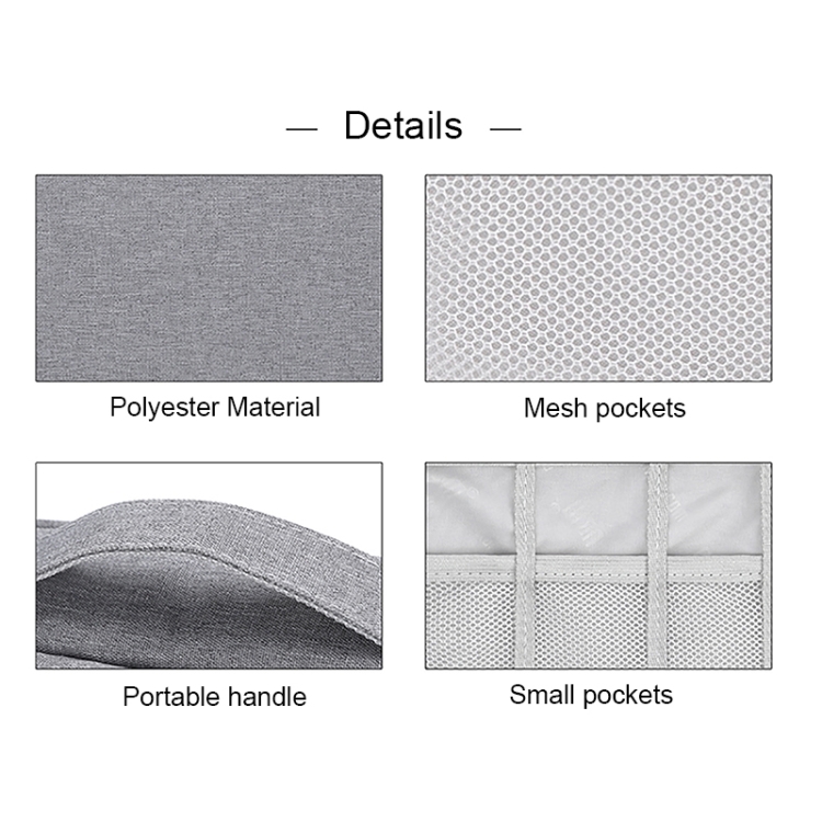 BUBM Digital Storage Bag Data Cable Storage Bag Digital Accessories Finishing Bag, Model: DGS Single Layer Net Bag (Gray) BUBM Digital Storage Bag Data Cable Storage Bag Digital Accessories Finishing Bag, Model: DGS Single Layer Net Bag (Gray)