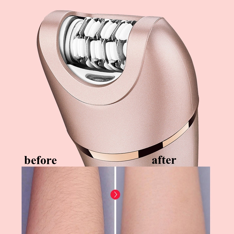 Suker SK-517 Agua eléctrica Eluyendo Dispositivo de depilación Mujeres Doble Cabello Cabello multifuncional Epilador de afeitadora de dos en uno (rosa) - B3