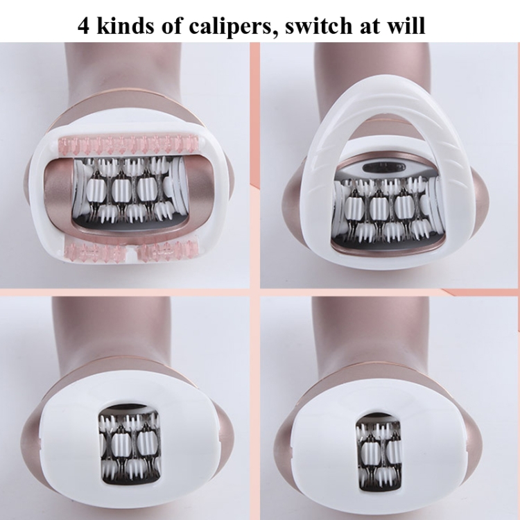 Suker SK-517 Agua eléctrica Eluyendo Dispositivo de depilación Mujeres Doble Cabello Cabello multifuncional Epilador de afeitadora de dos en uno (rosa) - B4