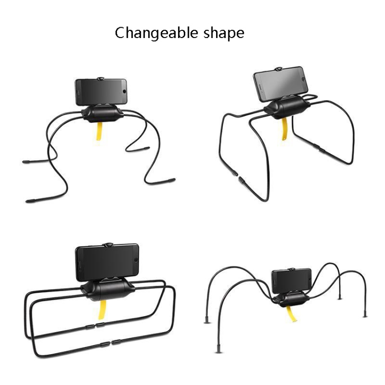 Spider Tablet Holder Arbitrary Curved Lazy Mobile Phone Bracket Desktop Car Bathroom Tablet Bracket(Black) Spider Tablet Holder Arbitrary Curved Lazy Mobile Phone Bracket Desktop Car Bathroom Tablet Bracket(Black)