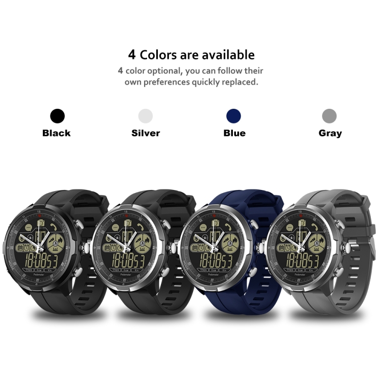 ZEBLAZE VIBE 4 HYBRID 1.24 inch IP67 50M Waterproof Mechanical Hands Smart Watch Blue
