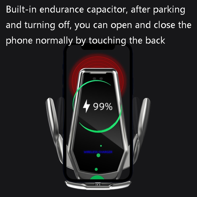 Chargeur voiture sans fil 10W S5 Support téléphonique intelligent