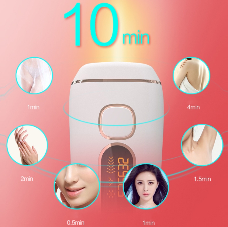 Home IPL Photon Hair Removal Device Whole Body Portable Laser Electric Hair Removal Device, Style: EU Plug(T5) - 5